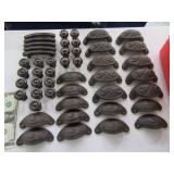 (47) Bronzish/Blackish RusticLook Handles Knobs