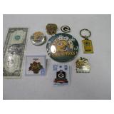 (8) Green Bay PACKERS Pin~Button Collection