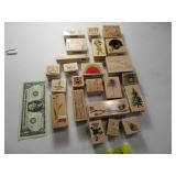 (20) Wooden Crafting Stamps Scrapbook EXC grpBB22