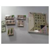 (6) NewInBox Wooden Stamp SETS