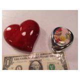 (2) Travel Pill Compact & Stone 3" Red Rock