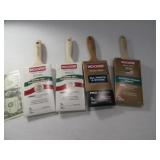 (4) New WOOSTER 3" Pro Classic Paint Brushes