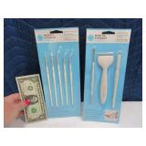 (2) New packs M.STEWART Glass Brushes & Tools Crft