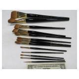 (13) Pro RICHESON Artist Paint Brushes asst $$$$