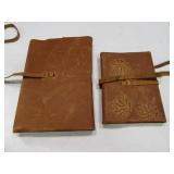 (2) New Leather Fancy Journals Notebooks 9"/7" 1/2
