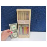 New 6pc LAGUIOLE French MULTICOLOR Steak Knife Set
