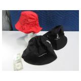 (3) Lg/Xl Nike/Norman Golfing Sun Hats EXC