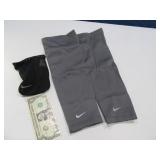 NIKE Lg/XL Arm Leggings Sleeves PullOn Gray EXC