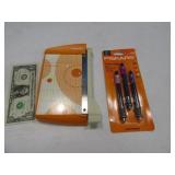 (2) Fiskars 4" Cutter & New Eyelet Setters
