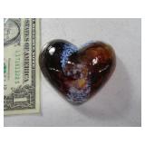 2006 ArtGlass Signed 2" Heart Figure