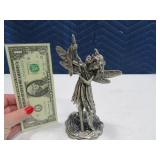 7" Signed C.M.B. Fairy Metal Sculpture Heavy $$