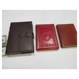 (3) Premium Leather Journal Notebooks $60+
