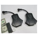 (2) Remote Control 3-Way Plug In Adaptors Timers