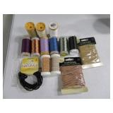 Lot Fancy Bead Cord & Thread Material New $$