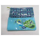 (2) New J. ADLER Pen/Pencil Storage ZipUp Bags