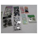 (8) New packs asst Rubber Type Stamps Craft