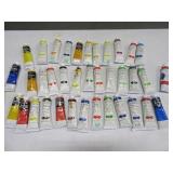 (37) Tubes Artist Oil Paints WINDSOR NEWTON