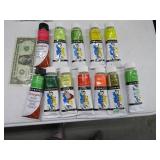 (12) Acrylic Artist Type Paints 2.5oz B&R