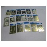 (15) New Brass Emboss Stencil Craft Plates $60