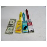 (3) New 1.5" Minwax/F.F. Poly & Oil Stain Brushes