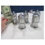(5) PERFEX Stainless 3.5" Pepper Mill Grinders