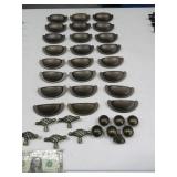 (36) Copperish Modern Drawer Handles & Knobs