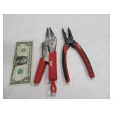(2) MILWAUKEE SideCutter & ViseGrip Hand Tools EXC