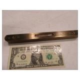 9" Wooden/Brass Pocket Level Tool EXC