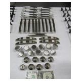 (44) StainlessLook drawer Handles & Knobs