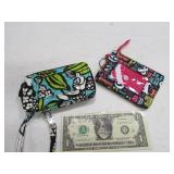 (2) New ADLER~V.BAILEY Cloth 5" Wallets