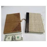 (2) New Beautiful 8" Journal Notebooks LeatherLike