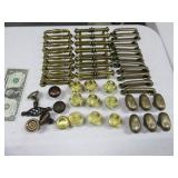(48) BrassLook drawer Handles & Knobs asst