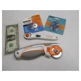 (2) FISKARS Rotary Hand Cutter Tools w/ New Blades