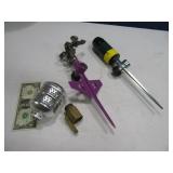 (4) Yard/Garden Sprinkers~Soaker~Brass On/Off