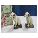 (2) Cast Iron RCA Doggie 3" Bookends? Decor