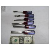 5pc BUCK BROS Carving~Chisel HandTool Set