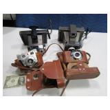 (4) Vintage Cameras Polaroid~Argus~Kodak