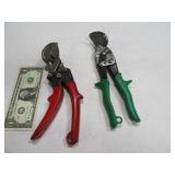 (2) WISS~MALCO Zip Snip Specialty Tin Cutters Tool