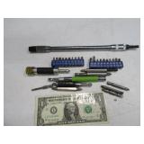 (LOT) Craftsman Etc Screw Tip Extensions & Bits $