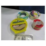 (4) New Painters Tape FROG~Green~Mask~Wet $$