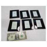 (6) Glass "PictureFrame" Insert Coasters beverage