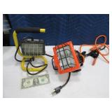 (2) Compact Shop~Work Halogen Lights