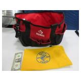 (2) HUSKY & KLEIN Canvas Tool Bags Carry~ZipUp