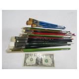 (18) New Premium Lg Artist Paint Brushes $$ asst
