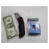 (2) new HUSKY Pro Belt Knife & Magnetizer Tools