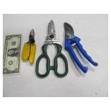 (3) Gardening Pruners & Cutters Tools Trimmers
