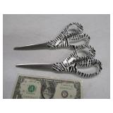 (2) FISKARS WhiteTiger Striped Scissors EXC