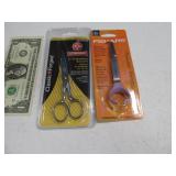 (2) new FISKARS Tweezer & MUNDIAl 5" Scissors
