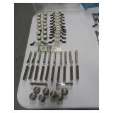 (54) Chromeish~Porcelain Look drawer Handles $