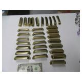 (32) BrassLook drawer 1/2moon Pulls $